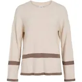 Vila Pullover 'VIRil' brun / cappuccino