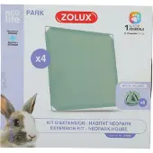 Zolux fulde paneler til Neopark løbegård til kanin NEOLIFE, 4 stk., grøn