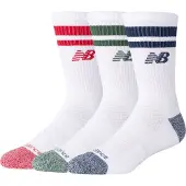 New Balance Active Lifestyle Striped Crewsokker Assorteret