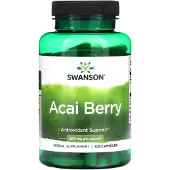Swanson Health , Acai Bær, 500 mg, 120 Kapsler