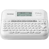 Brother P-Touch PT-D410 - Etikettemaskine - S/H - termo transfer - 18 mm bredde - 180 dpi - op til 20 mm/sek. - USB - skærer - spejltryk, lodret print, 5 skrivelinier, printforhåndsvisning - hvid, grå