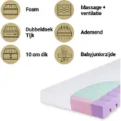 Baby Matex ortopædisk madras Aero hvid