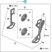 Shimano Sgs Type Rd-m8250-sgs Y3ka98020 Derailleurbur