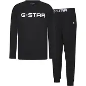 G-Star Pyjamas lang 'Stone' sort / hvid