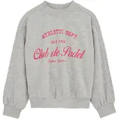 We fashion Sweatshirt lysegrå / pink