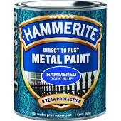 Hammerite Hammerlak - Mørkeblå - 250 ml.