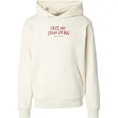 Jack & Jones Sweatshirt 'JOROBJECT' mørkerød / hvid
