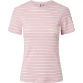 Pieces Shirts 'PCRuka' lyserød / hvid