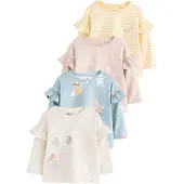 Next Bluser & t-shirts lysebeige / lyseblå / gul / lilla