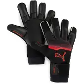 Puma ULTRA Ultimate Hybrid Goalkeeper Gloves, Accessories, Black/Glowing Red, 9