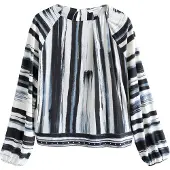 Next Bluse natblå / opal / offwhite