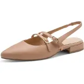 Bonprix Ballerinasko med rem mokka
