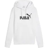 Puma ESS No. 1 Logo Hoodie Women, Clothing, White, L