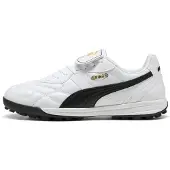 Puma KING TOP TT Football Boots Unisex, Shoes, White/Black, 42.5