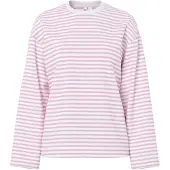 Pieces Shirts 'PCSadie' lyserød / hvid