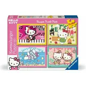 Ravensburger 2D-puslespil til børn: Hello Kitty sæt med 4 x 100 brikker