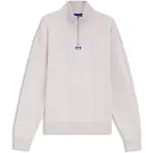 HUGO Neeler 10249110 Blue Halv Lynlås Sweatshirt