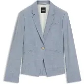 BOSS Slim fit blazer i meleret ny uld