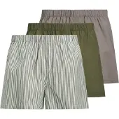 Jack & Jones Boksershorts 'Milano' taupe / oliven / mørkegrøn