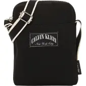 Calvin Klein Skuldertaske antracit / sort / hvid