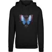 Mister tee Sweatshirt 'Become The Change' azur / brombær / sort / hvid