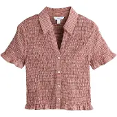 Next Bluse creme / burgunder