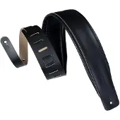 Levy's DM1PD Padded Leather Strap Black