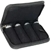 Protec L221 Small Brass Quad Mouthpiece Pouch Leather