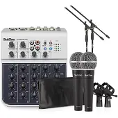 SubZero 6-kanals mini-mixer og mikrofoner pakke