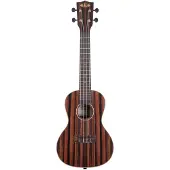 Kala KA-EBY-C Striped Ebony Acoustic Concert Ukulele Satin