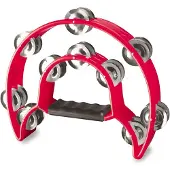 Stagg Cutaway Tambourine 20 Jingles Red