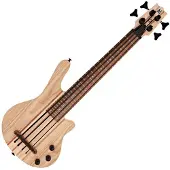 Mahalo Solid Electric Bass Ukulele Natural