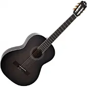 Gear4Music Deluxe Classical Guitar by Trans Black