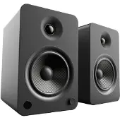 Kanto Audio Kanto YU6 Powered Bookshelf Speakers with S6 Tilted Stands Black