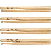 Los Cabos 3A Red Hickory Wood Tip Drumsticks 4 Pair Pack