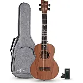 Gear4Music Koa Tenor Electro-Ukulele Pakke fra