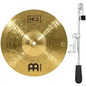 Meinl HCS 10 Splash & Gear4music Deluxe Weighted Cymbal Grabber Arm