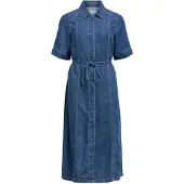 Object Broderet Denimkjole