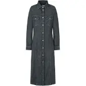 Pepe Jeans Charcoal Langærmet Midi-kjole