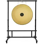 Gear4Music Life 24 Inch Steel Gong with Carry Bag & Adjustable Stand