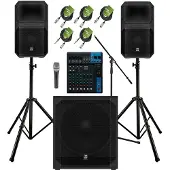 Electro-Voice Eviva 12P Active PA Speaker Bundle with Stands and Cables