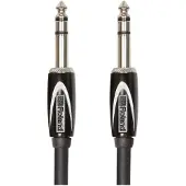 Roland RCC-10-TRTR, 6.35mm TRS, Hanstik, 6.35mm TRS, Hanstik, 3 m, Sort