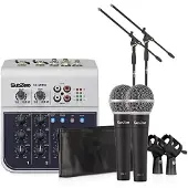 SubZero pakke med mini mixer med 4 kanaler og mikrofoner