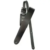 Daddario 25L00-DX Classic Leather Guitar Strap Black Extra-Long