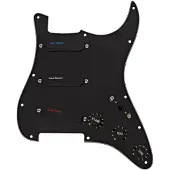 Lace Pickups Lace Sensor Blue/Silver/Red Loaded Pickguard SSS Black