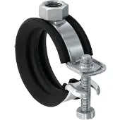 Fischer 562348, Rørholder, Stål, Sort, 60 - 66 mm, 5,08 cm (2), EPDM, Styren-butadien (SBR), Zink stål, 1 kN