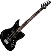 Gear4Music Seattle Short Scale Basguitar fra Sort