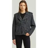 G-Star Perfecto Jacket - rinsed ink blue coated - Women