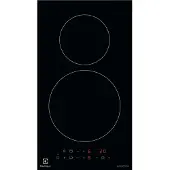 Electrolux Domino LIT30230C - Induktions kogeplade - 2 plader - Niche - bredde: 27 cm - dybde: 49 cm - sort