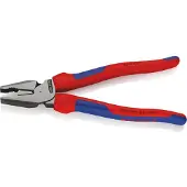 Knipex 02 02 225, Lineman''s tænger, Stål, Blå, Rød, 23 mm, 225 mm, 54 mm
